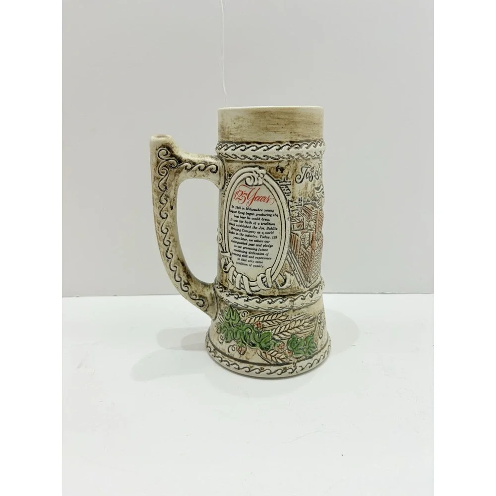 Schlitz Brewing 125th Anniversary Commemorative‎ Stein, 1849 - 1974, Numbered